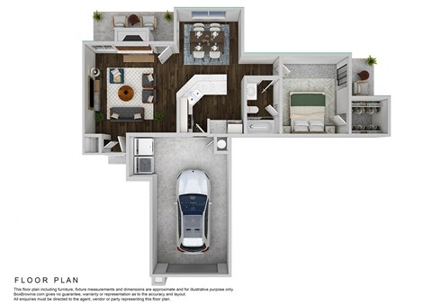 the floor plan of the villas at the falls apartments